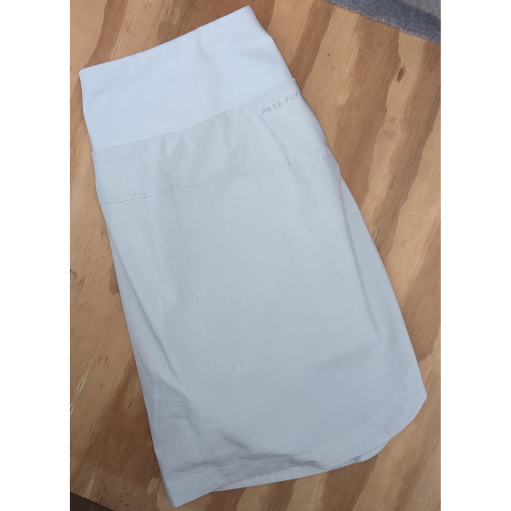 Free Fly Breeze Active Skort Long Women's Small Blue Gray Stretch Performance